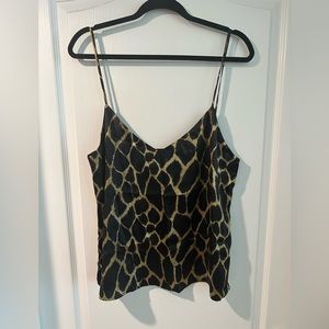 L’AGENCE 100% Silk Animal Print Cami